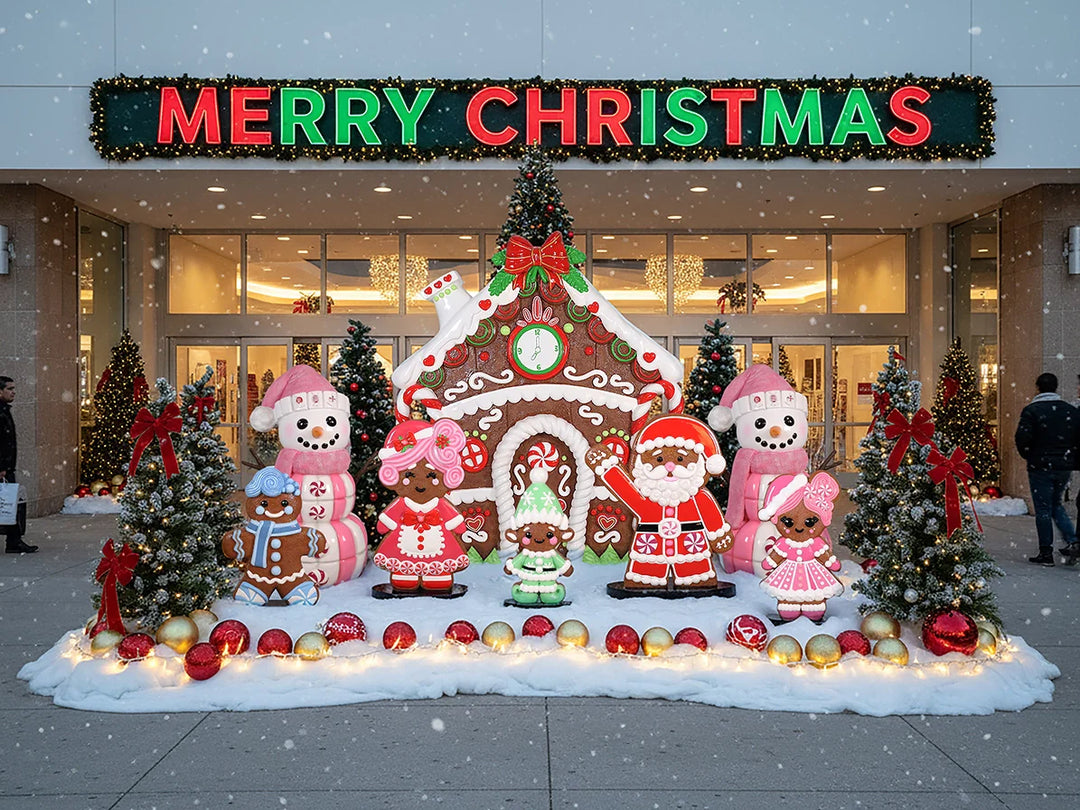 Christmas Statues Display