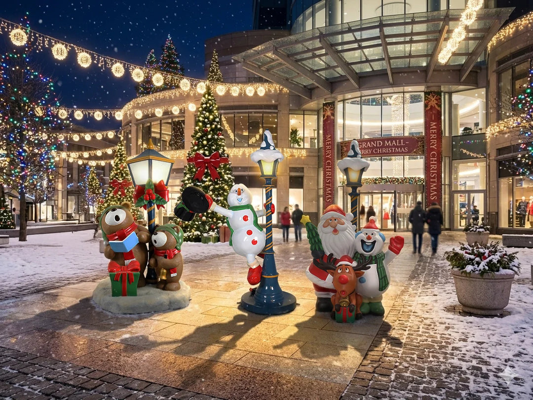 Illuminated Christmas Statues