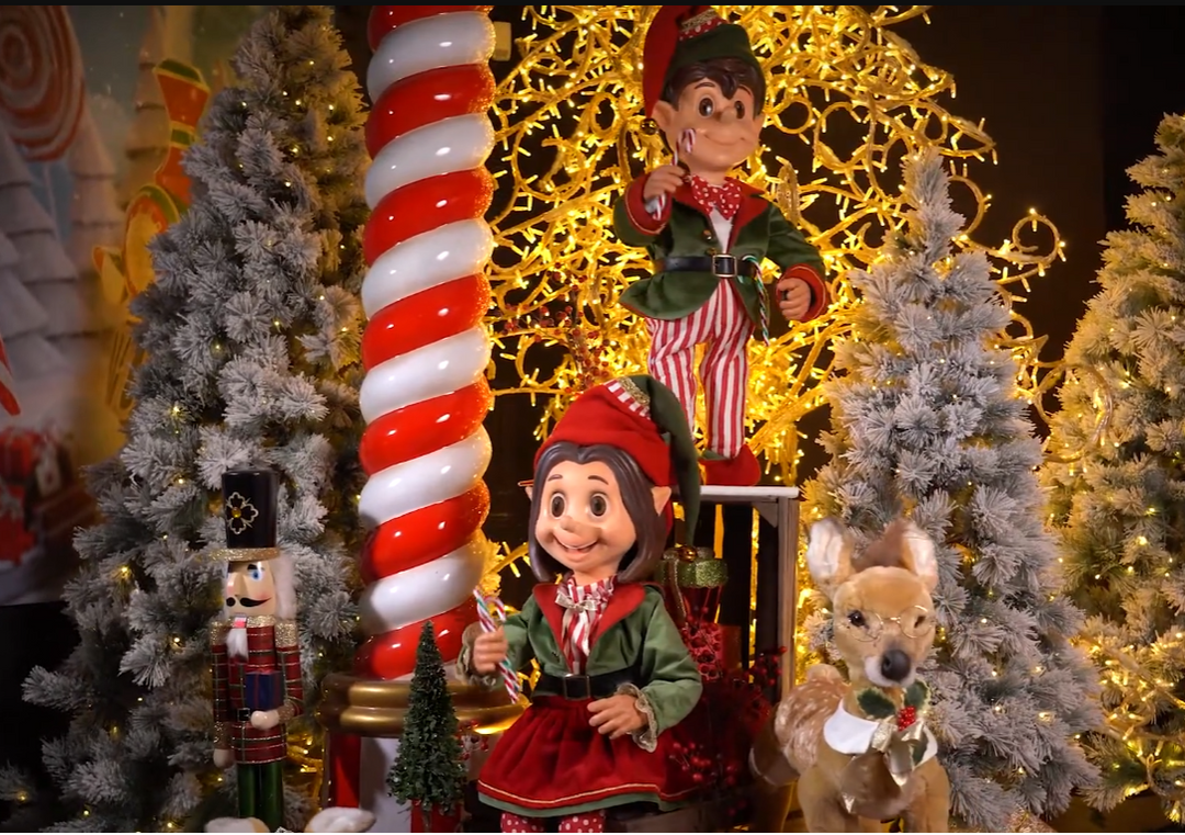 animatronics christmas characters display cover
