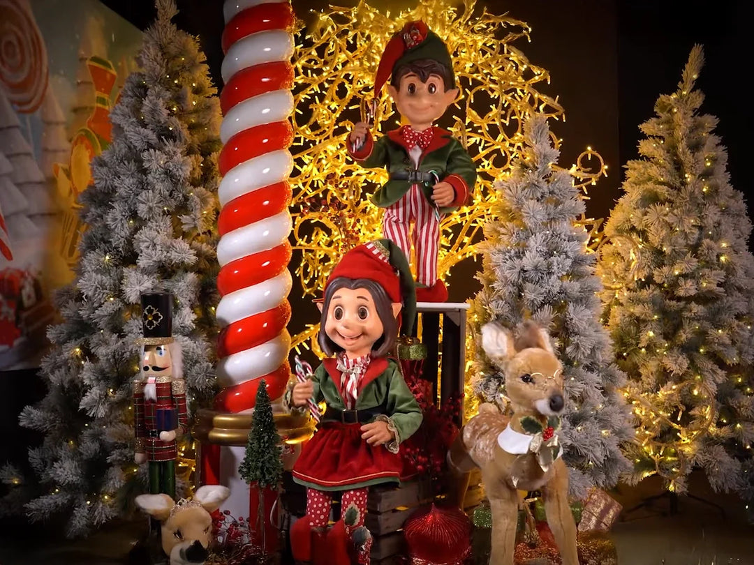 animatronics christmas characters display cover