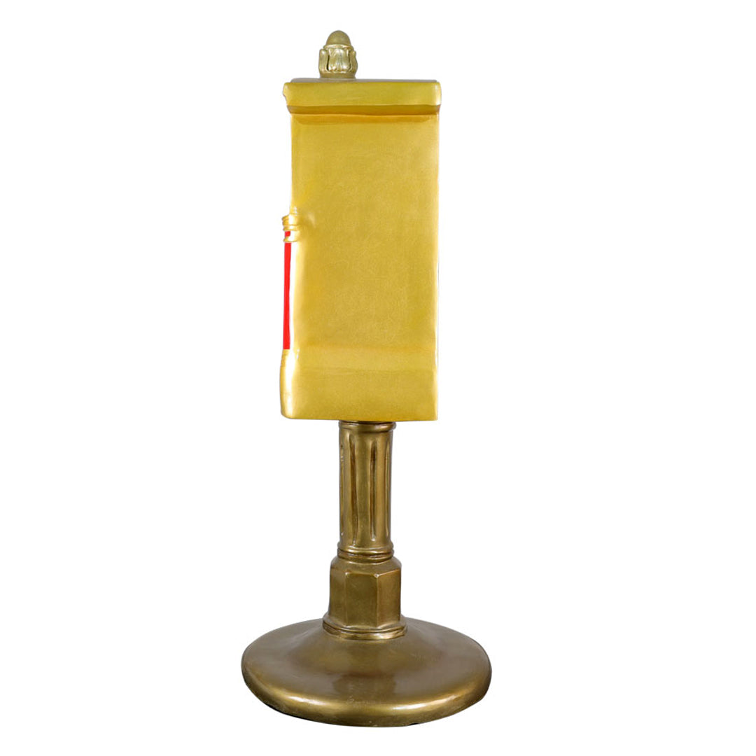 Santa Mailbox (Gold/Red)
