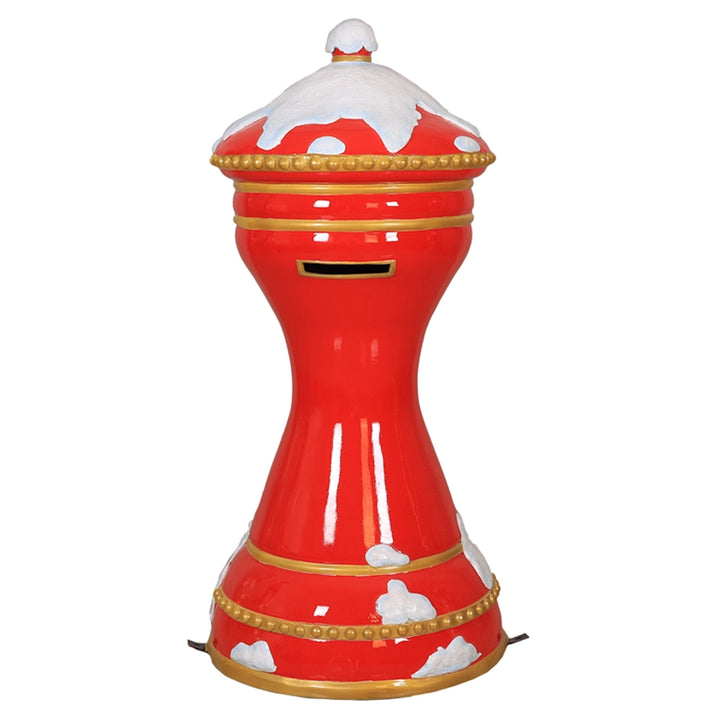 Round Santa Mail Box (Red)