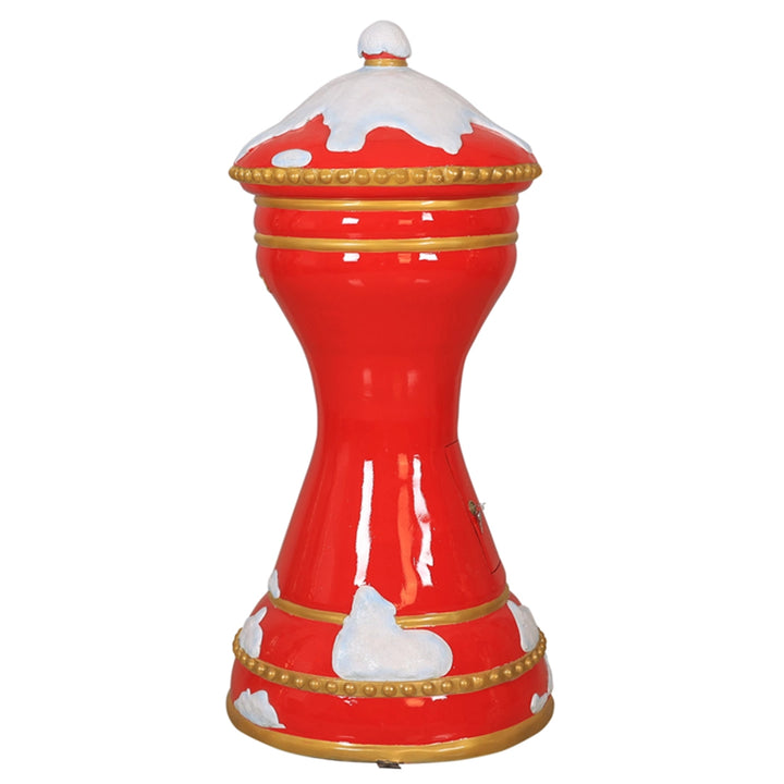 Round Santa Mail Box (Red)