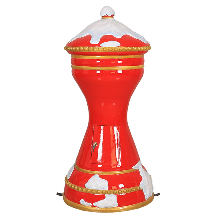 Round Santa Mail Box (Red)