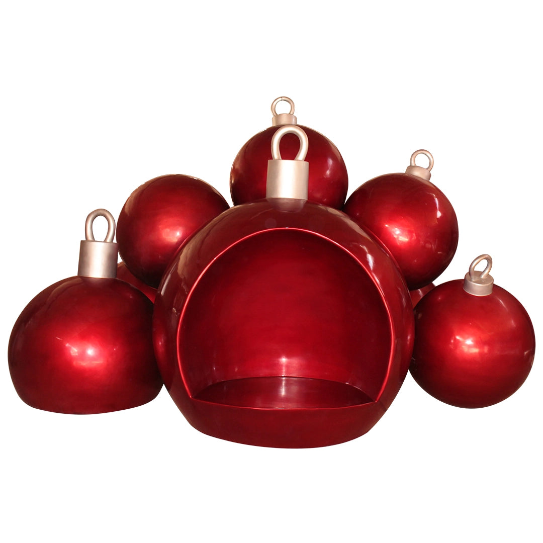Christmas Ball Stack With Seat (Red)