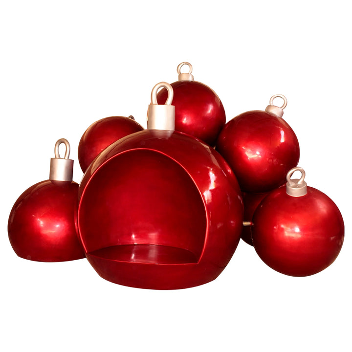 Christmas Ball Stack With Seat (Red)