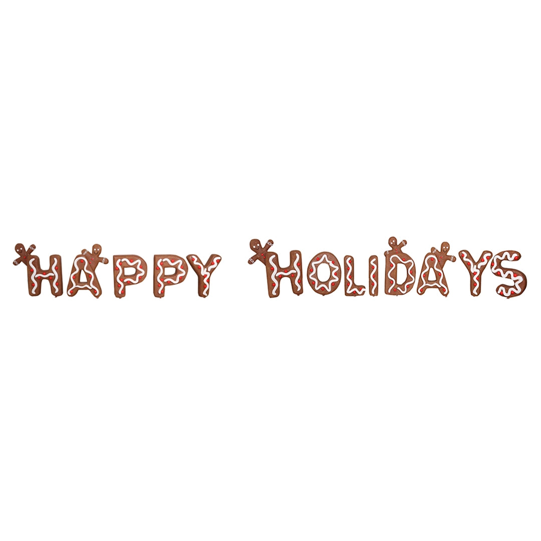 Happy Holidays Gingerbread Signs