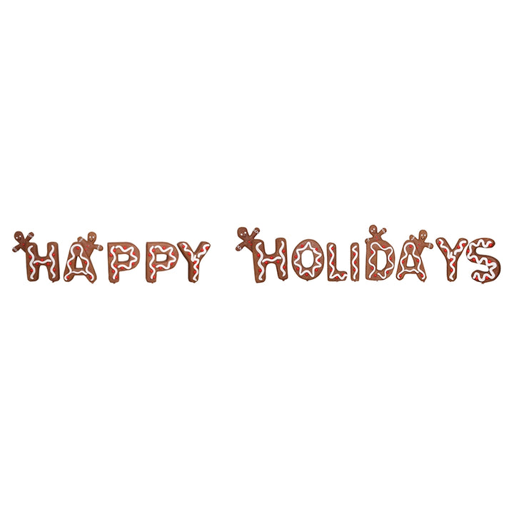 Happy Holidays Gingerbread Signs