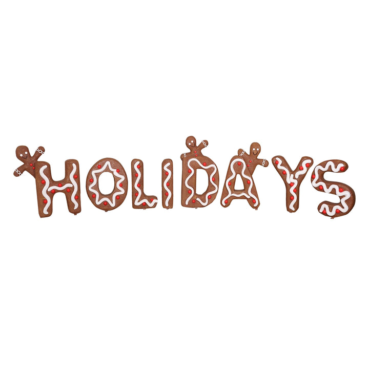 Happy Holidays Gingerbread Signs