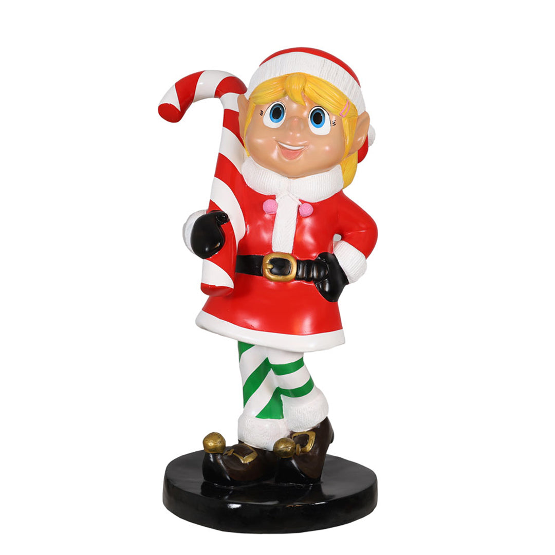 Elf Girl With Candy Cane
