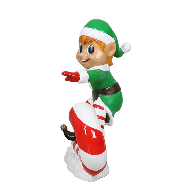 Elf On Candy Cane