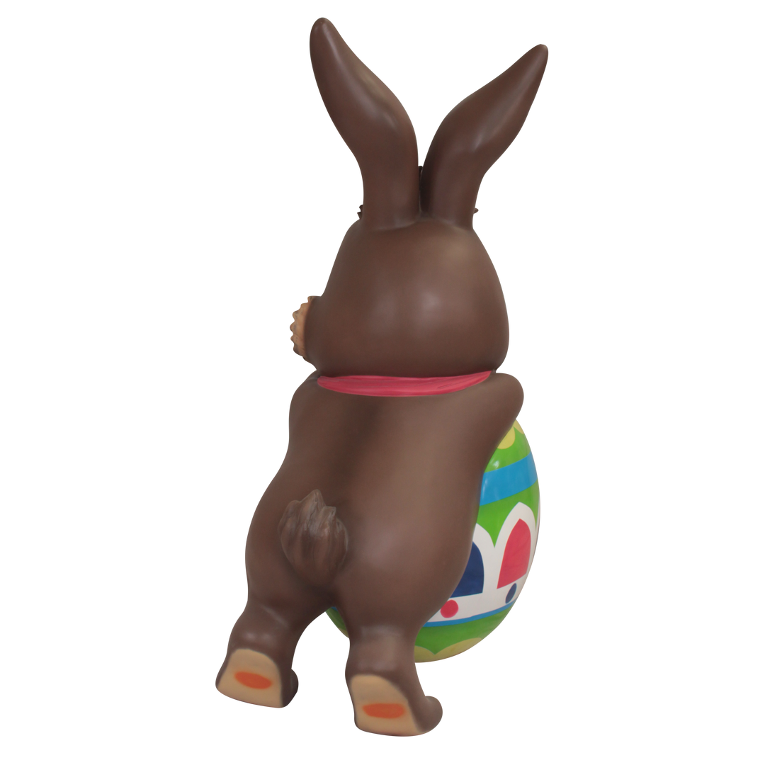 Easter Bunny Leaning in Easter Egg