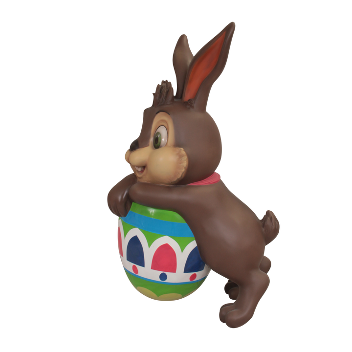 Easter Bunny Leaning in Easter Egg