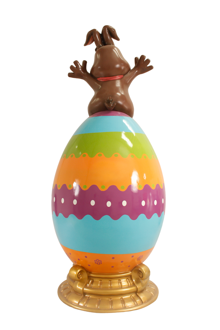 Easter egg with Lamb and Bunny