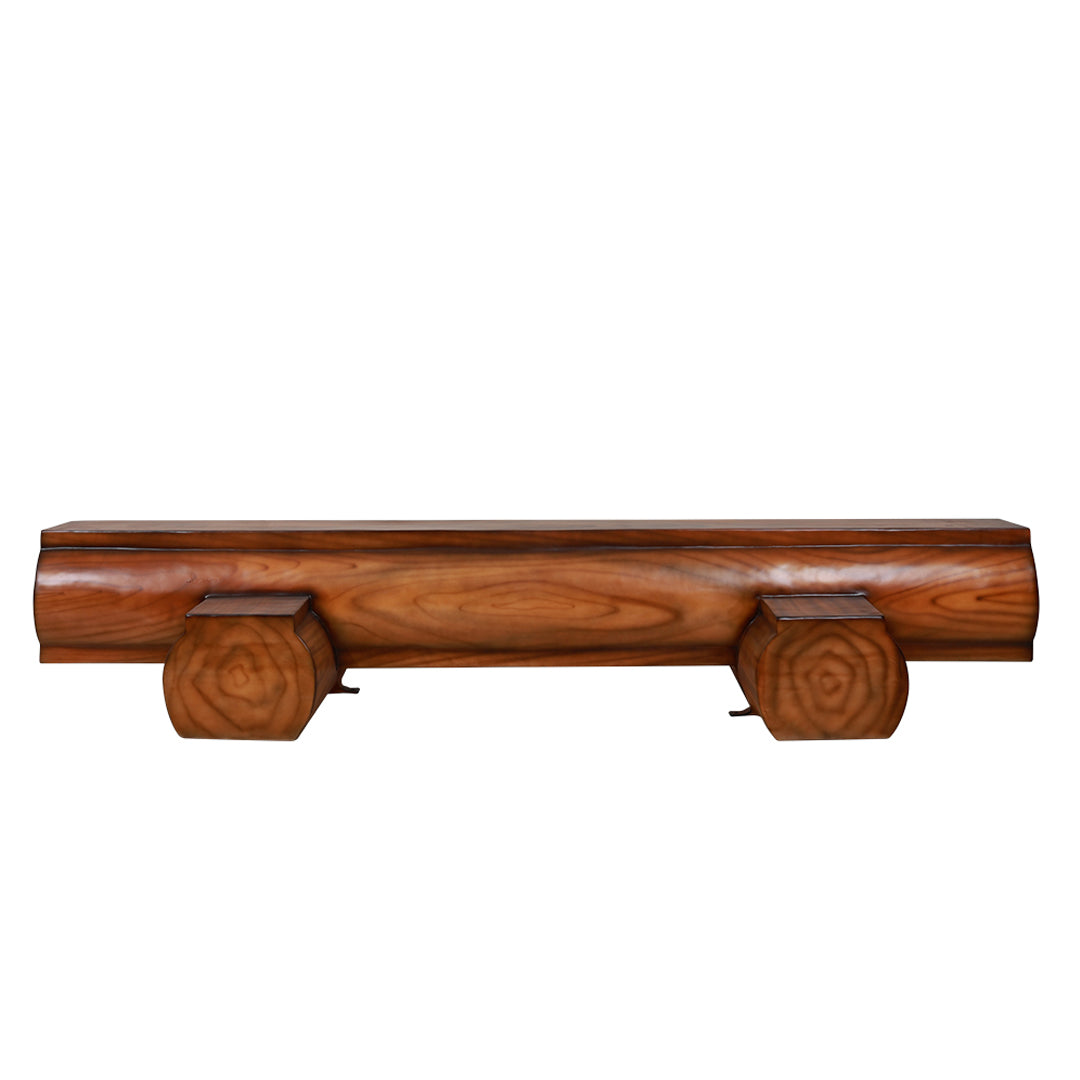 Wooden Log Bench