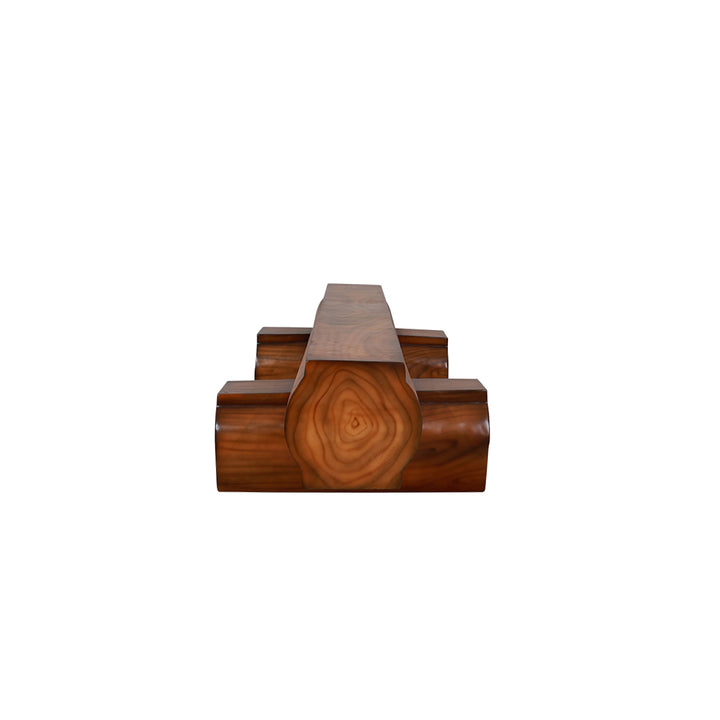 Wooden Log Bench
