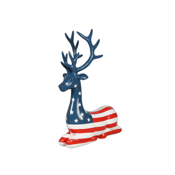 Deer Sitting Statues (Stags)