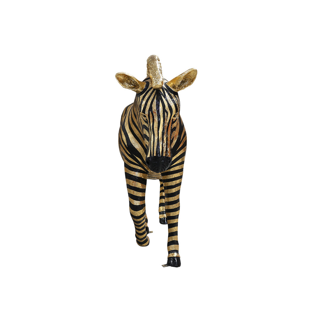 Zebra ( Black with a stripe of gold Leaf