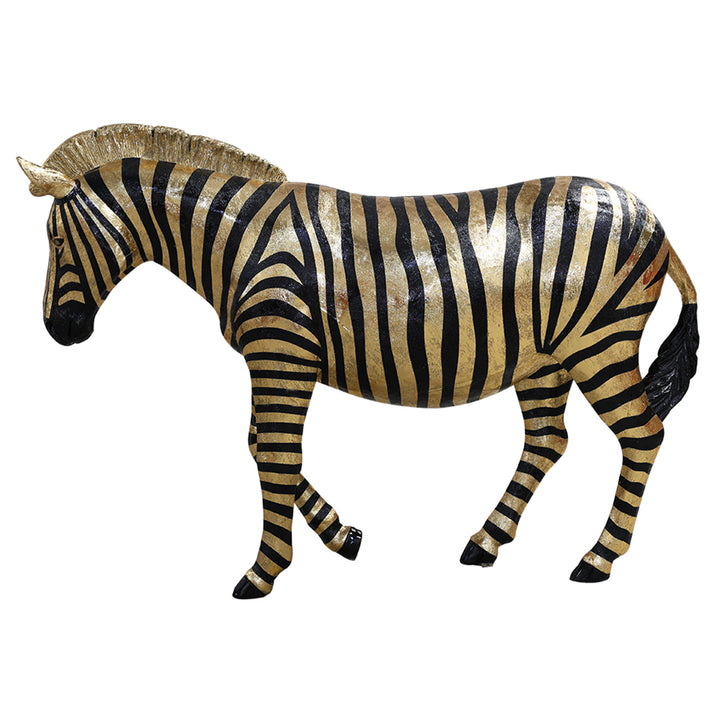 Zebra ( Black with a stripe of gold Leaf
