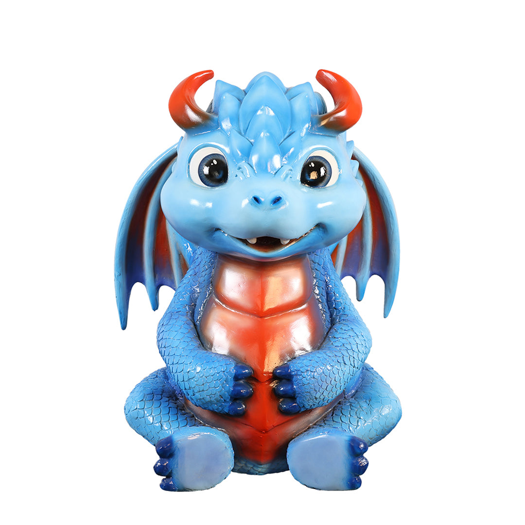 blue dragon statue for halloween display