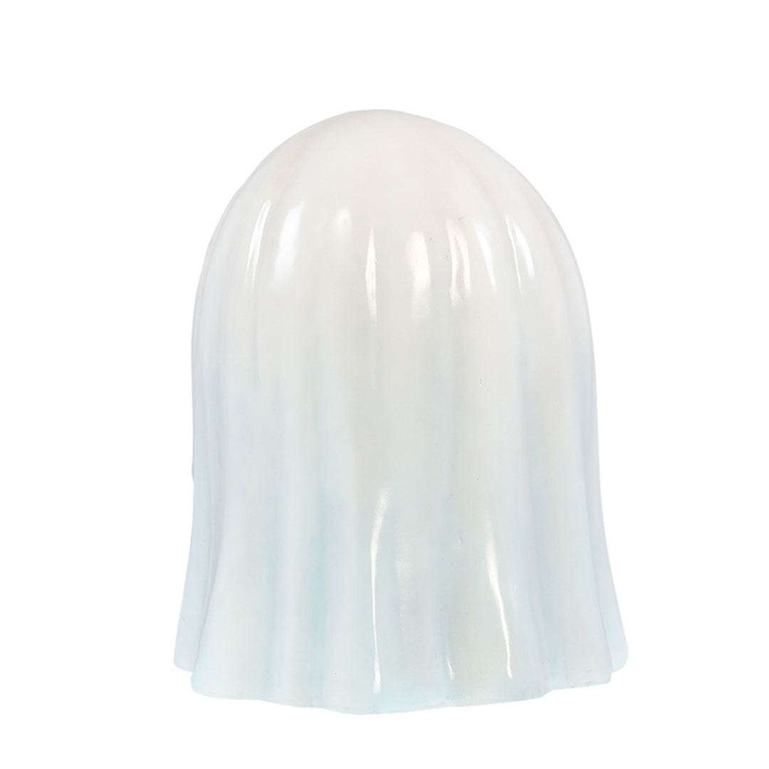 ghost figurine with bucket halloween display back view