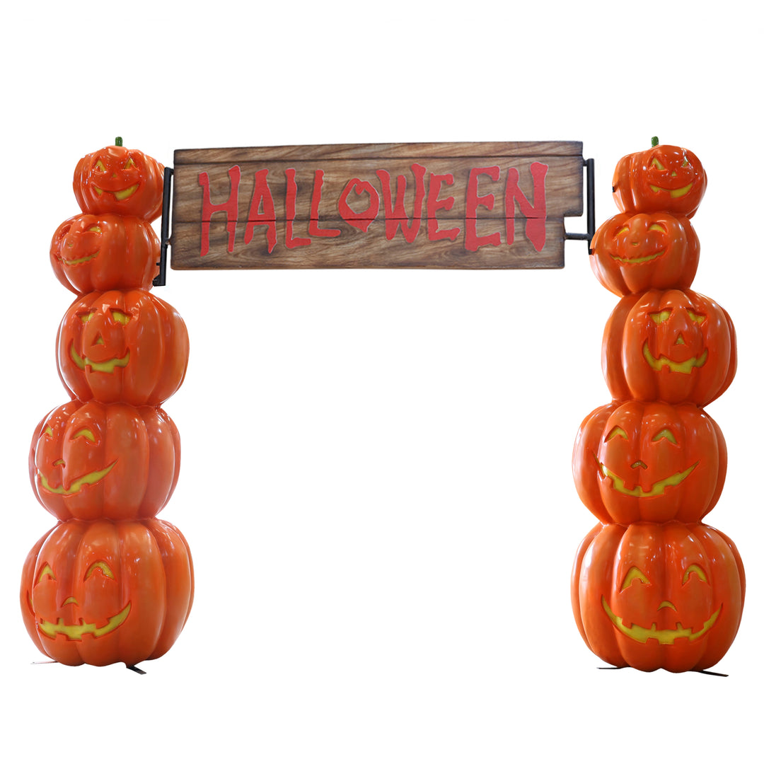 Pumpkin Archway with Lights