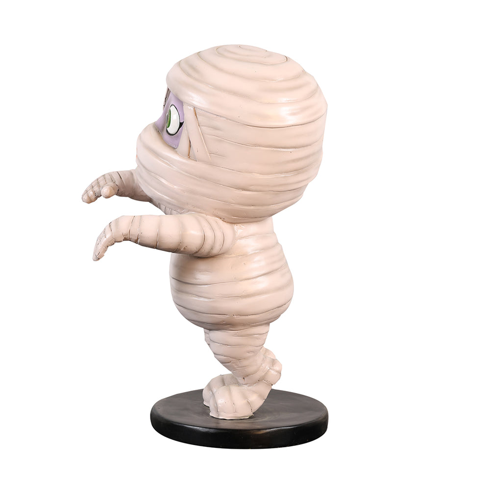 baby mummy statue halloween props side view