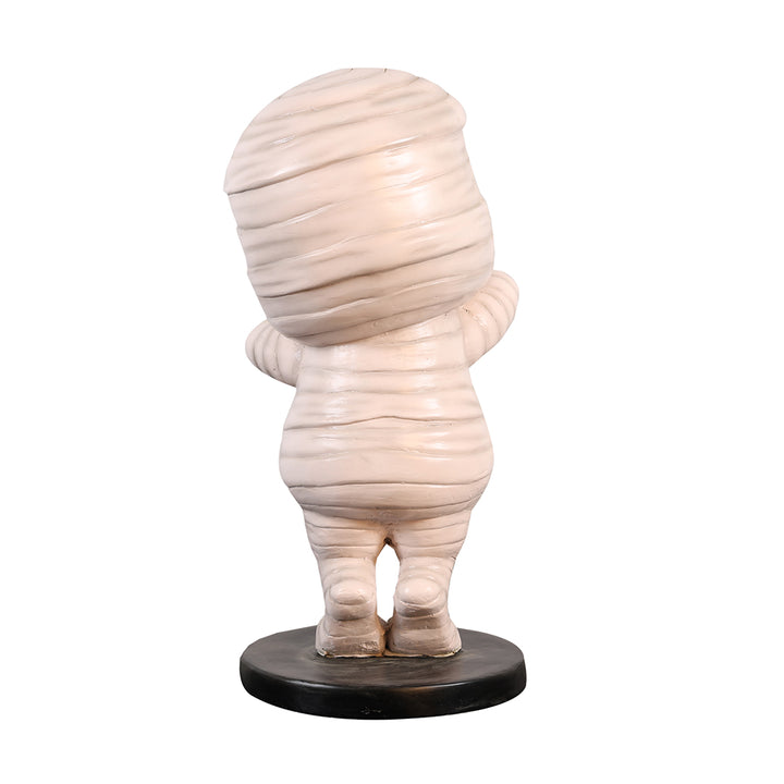 baby mummy statue halloween props backview