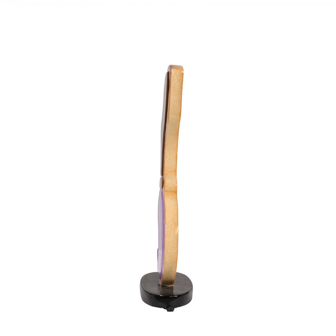 witch broom cookie side view