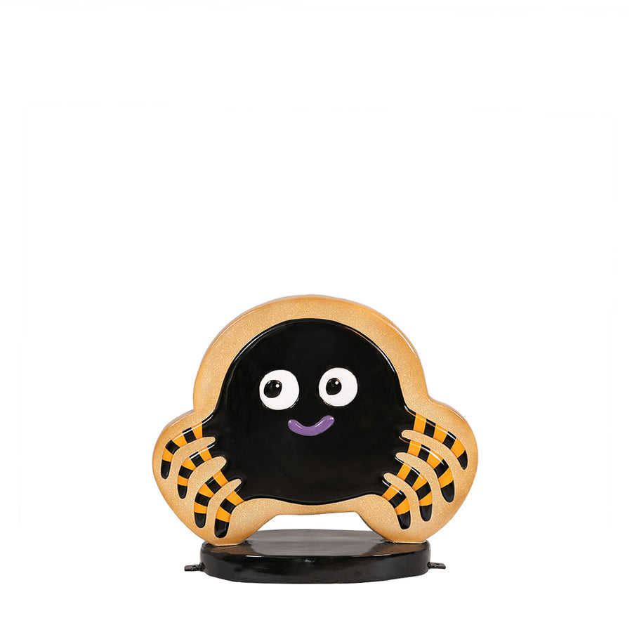 spokky spider cookie with stand front view