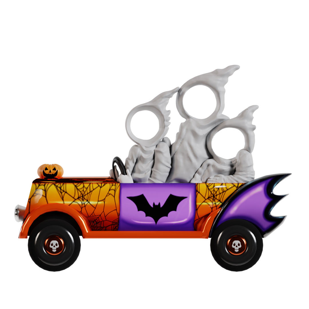 Boo Ghost in Monster Truck Photo Op