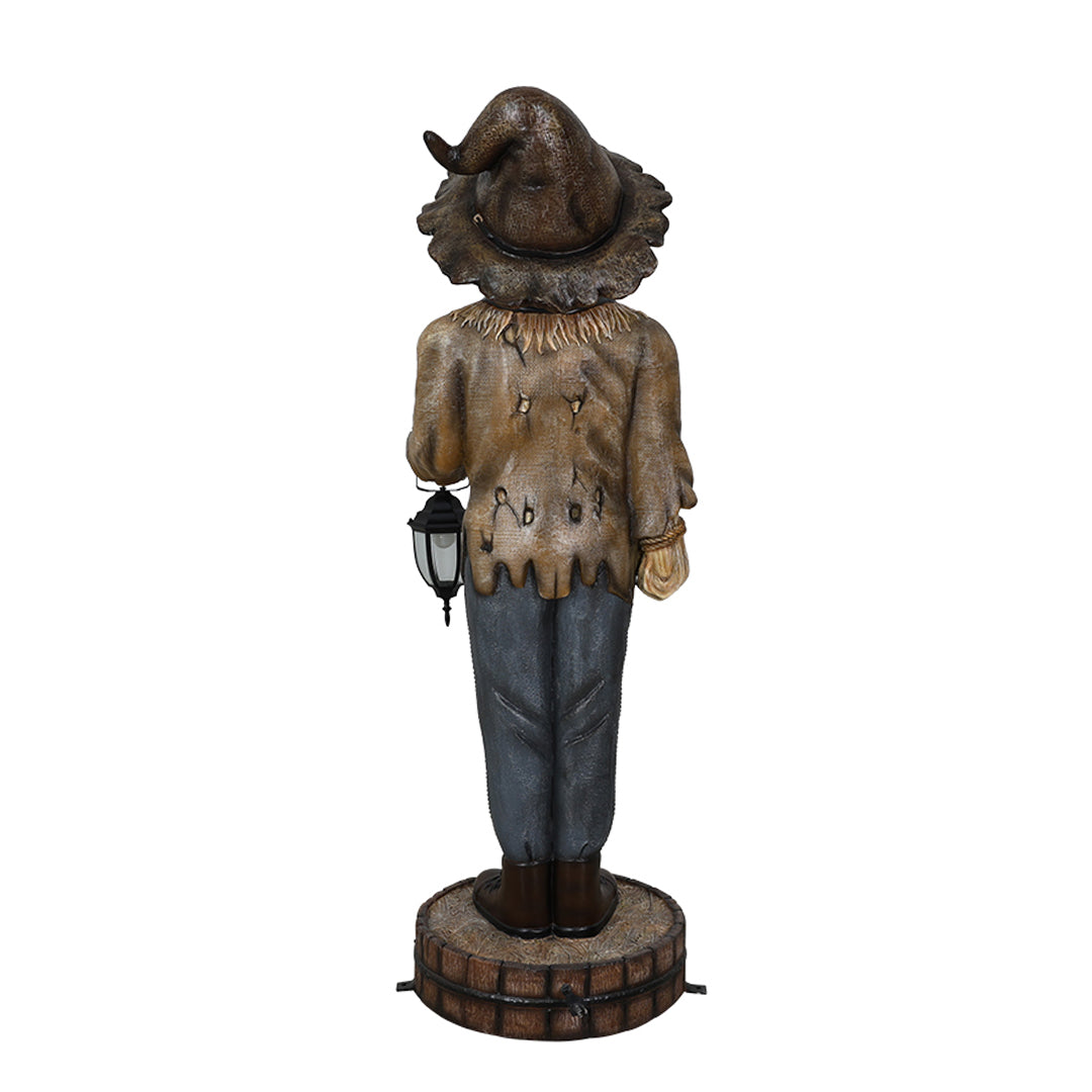 Pumpkin Scarecrow with Lamp