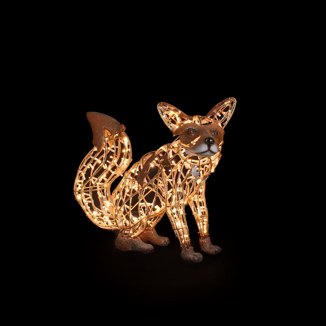 Fox Big sitting - Golden white - Floor standing