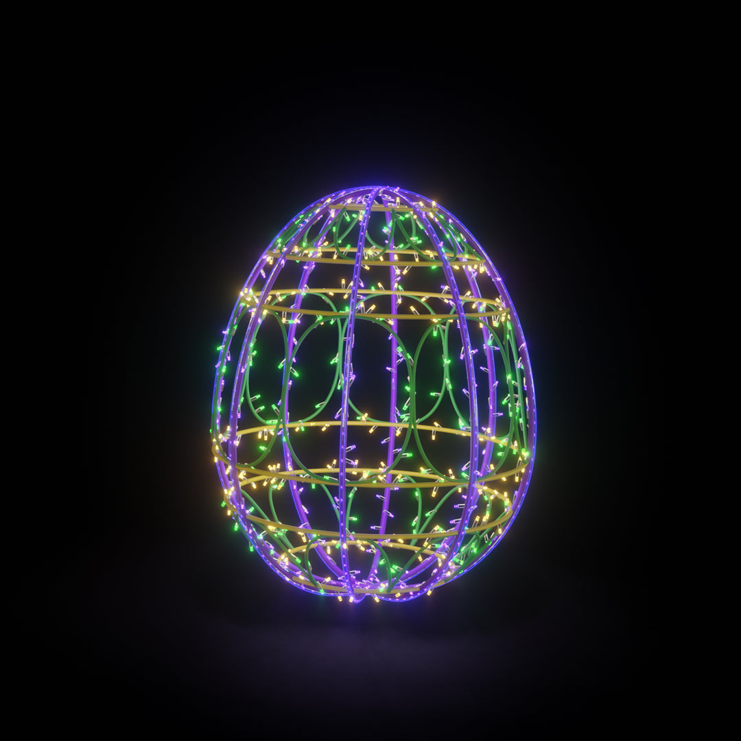 Easter Light Egg 2 - BTW - Multi - Floor standing