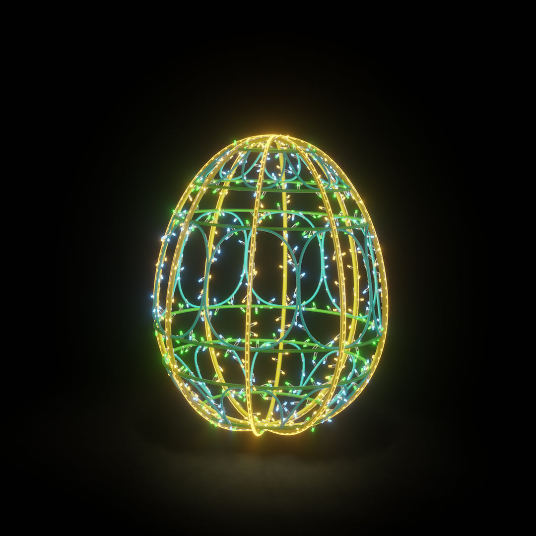 Easter Light Egg 2 - BTW - Multi - Floor standing