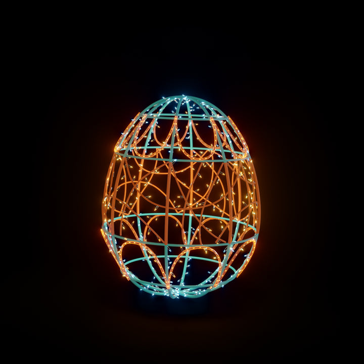 Easter Light Egg 3 - BV - Blue/Purple - Floor standing