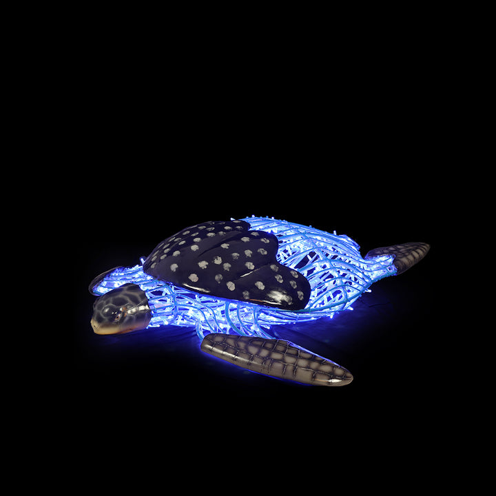 Illuminated Turtle (Swimming) Statue
