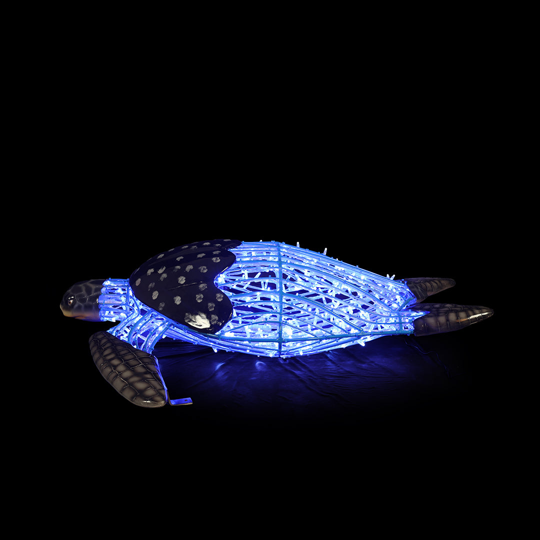 Illuminated Turtle (Swimming) Statue
