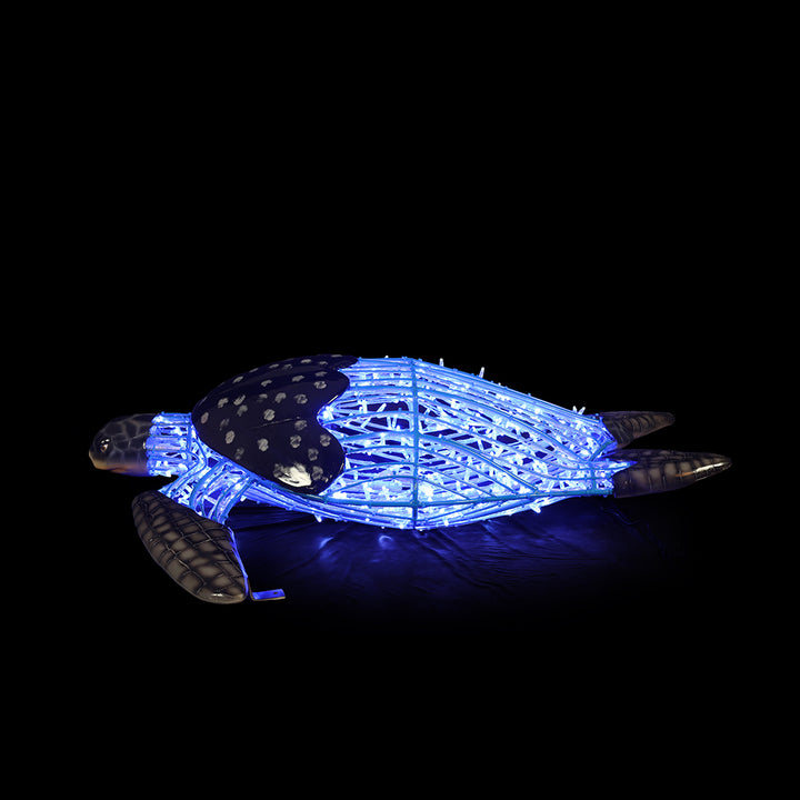 Illuminated Turtle (Swimming) Statue