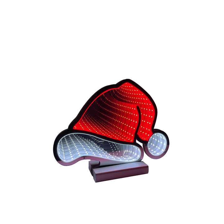 30cm Infinity Christmas Hat With Wooden Base