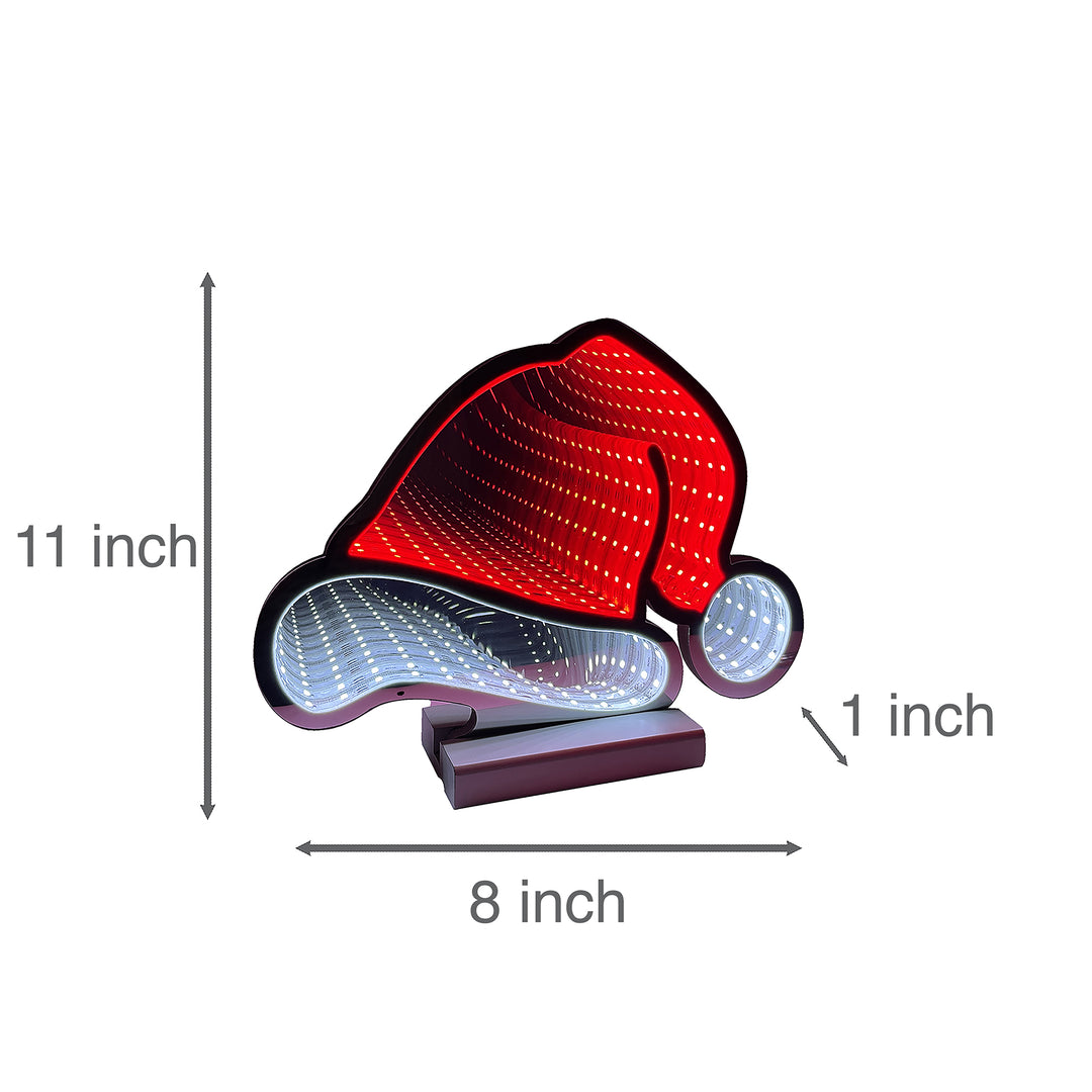 30cm Infinity Christmas Hat With Wooden Base