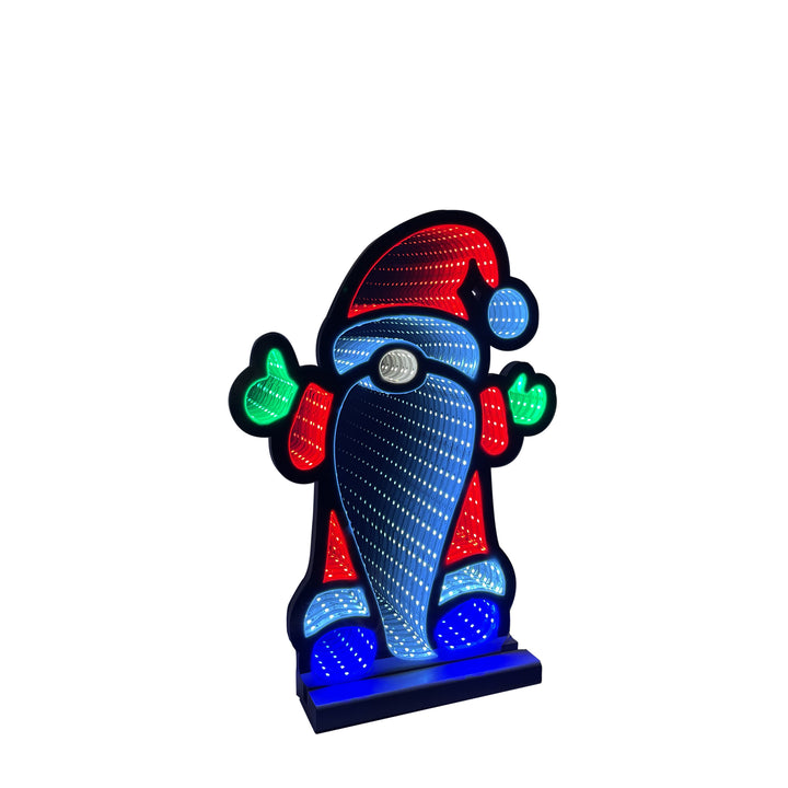 40cm Infinity Standing Gnome With Wooden Base