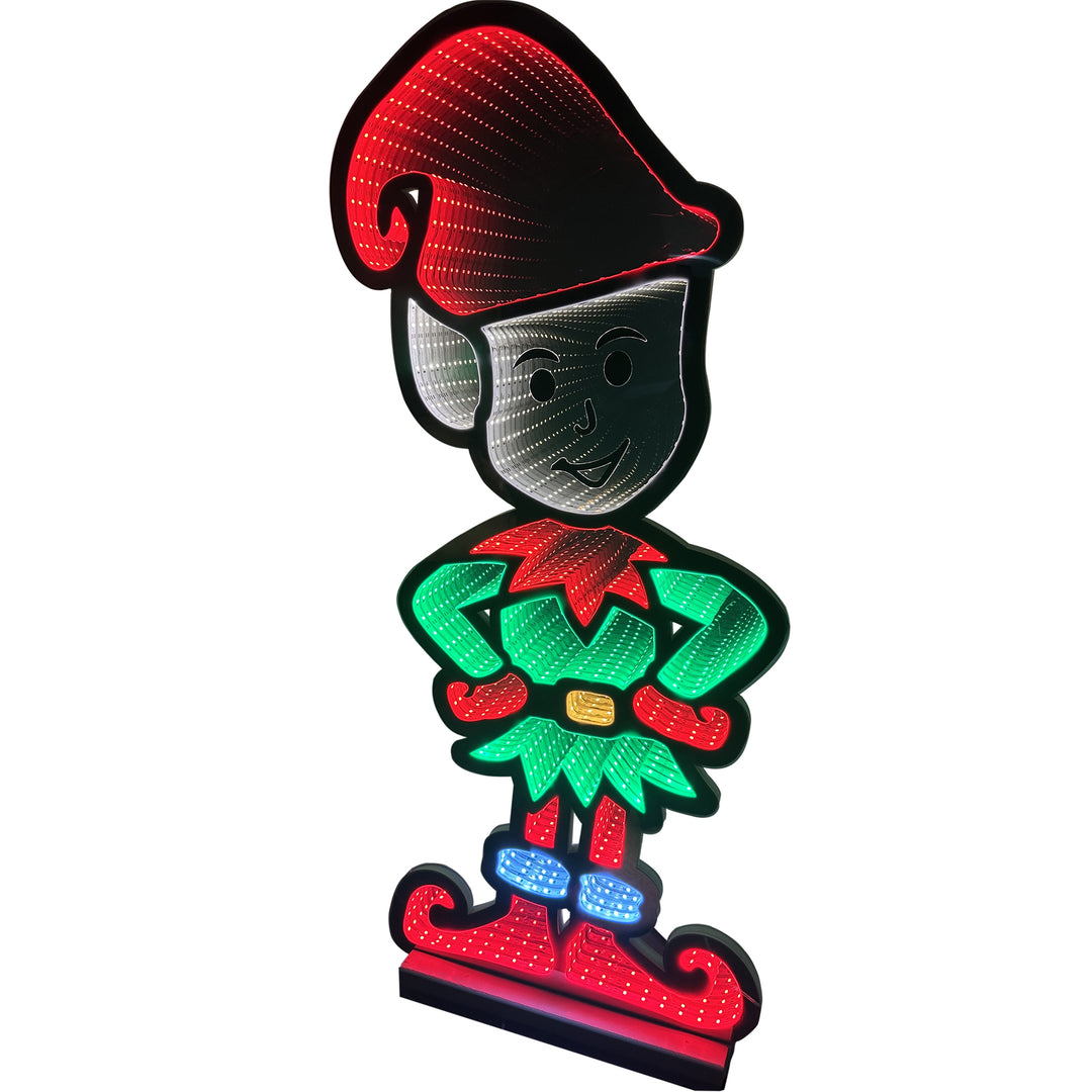 60cm Infinity Standing Elf With Wooden Base