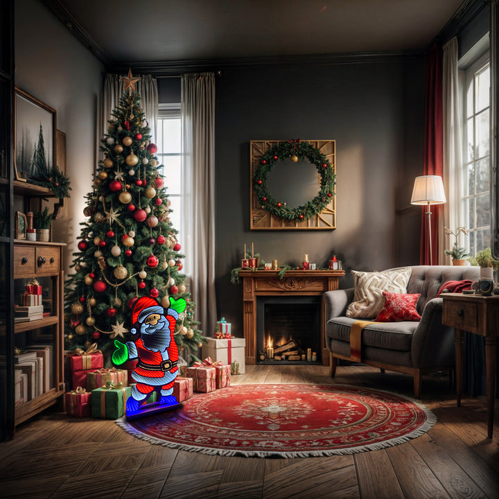 Infinity Standing Santa With Wooden Base (60cm or 120cm)