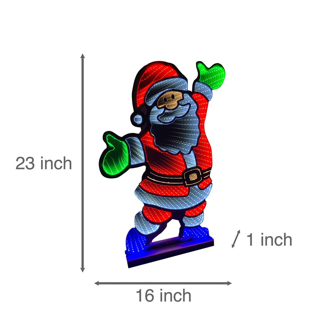 Infinity Standing Santa With Wooden Base (60cm or 120cm)