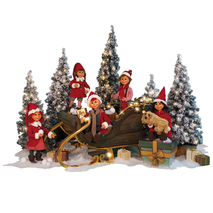 Puppet Boy Santa- Sitting