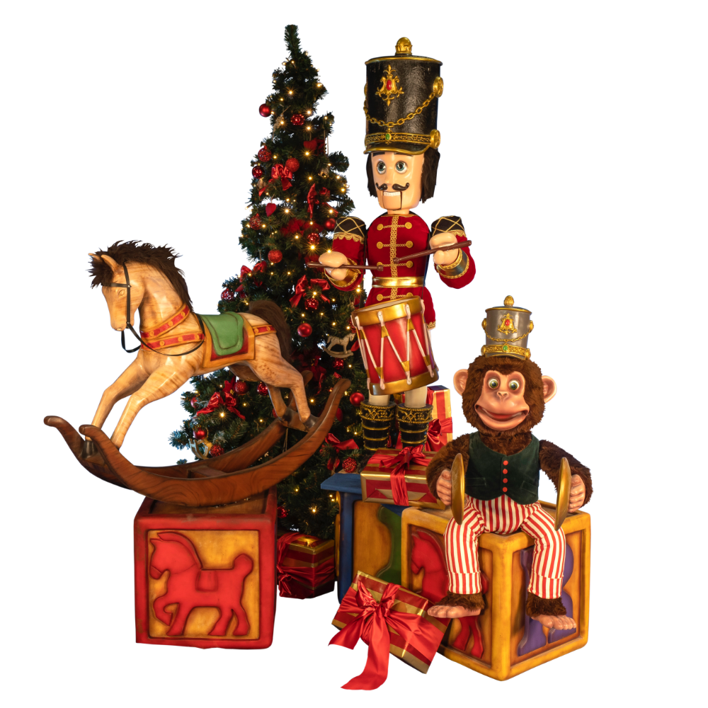 Animatronics Antique Toys Display Set
