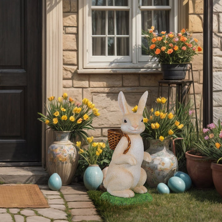 Easter Sitting Bunny Carrying Basket - 78cm