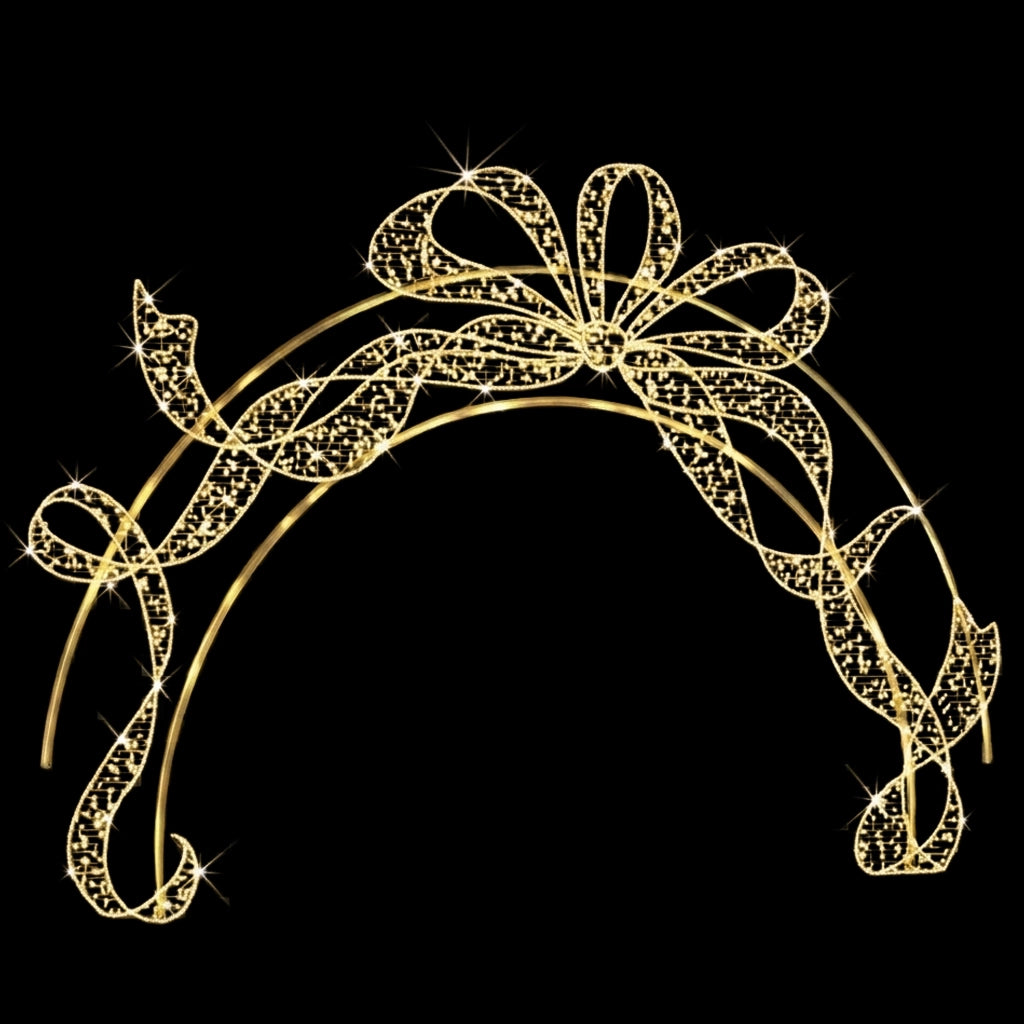 2D Ribbon Arch, Gold, 10.2'