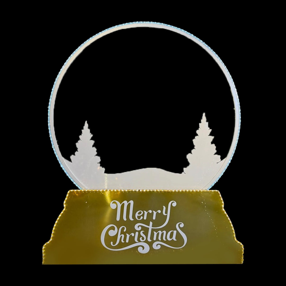 2D SnowGlobe Photo Op Frame 7.2'